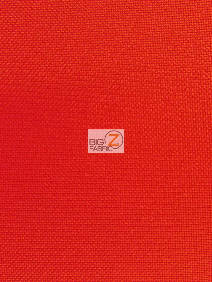 Solid Canvas Outdoor Waterproof PVC Backing Fabric / Red / Sold By The Yard Closeout!!!