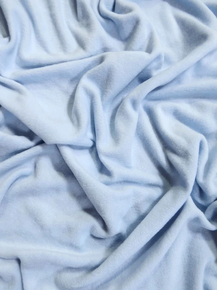 Fleece Fabric Solid / Sky Blue