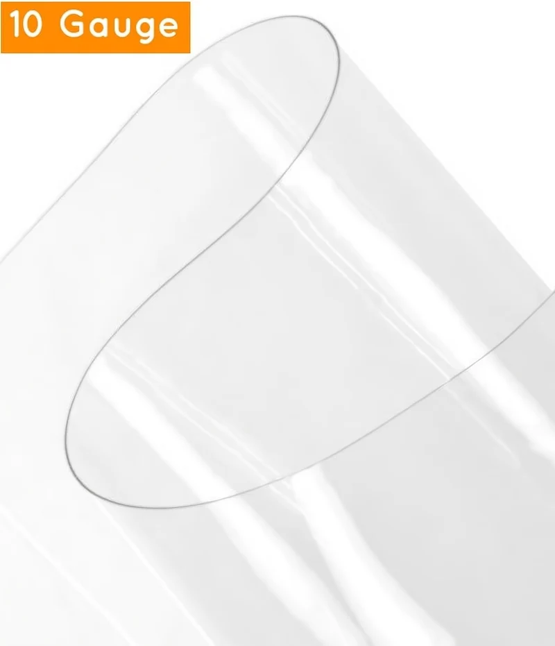 10 Gauge Clear Plastic Vinyl Fabric / Sold By The Yard