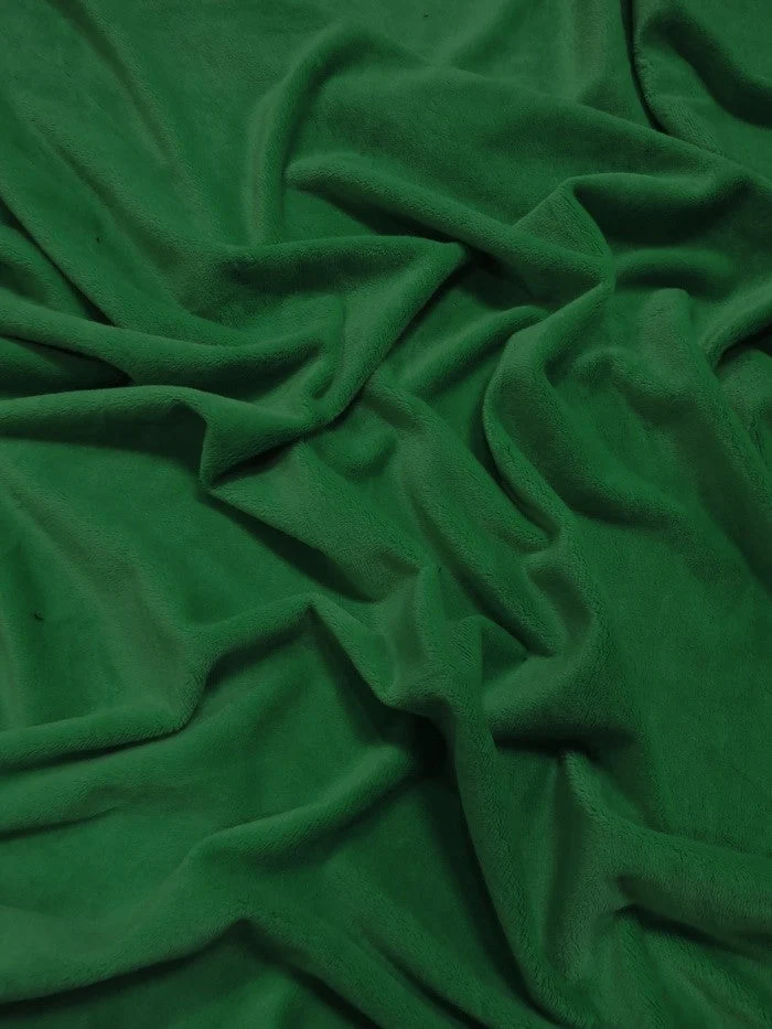 Emerald Green Minky Solid Baby Soft Fabric