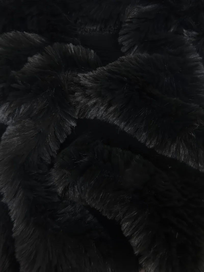 Arctic Rabbit Minky / Black