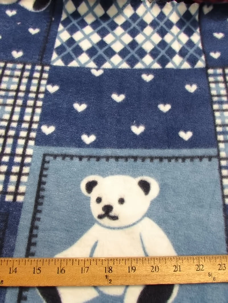 Teddy Bears Navy Fleece Fabric