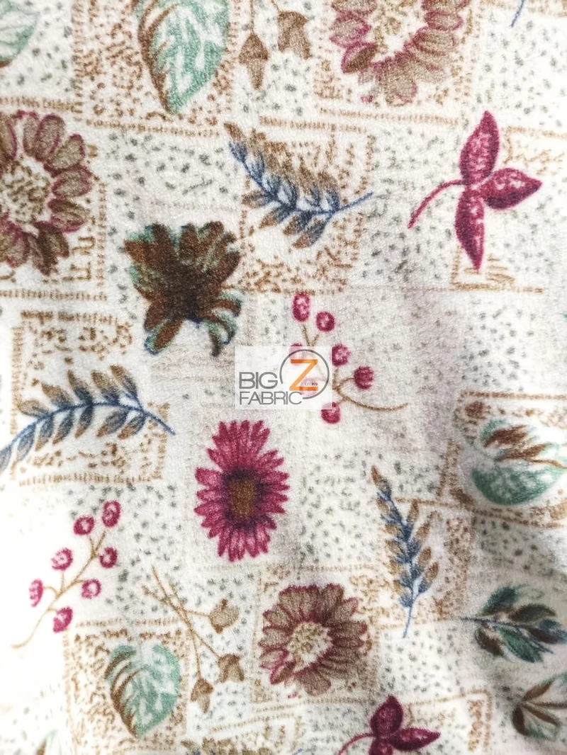 Floral Garden Fleece Fabric
