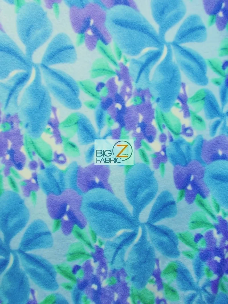 Flower Fusion Blooms Fleece Fabric