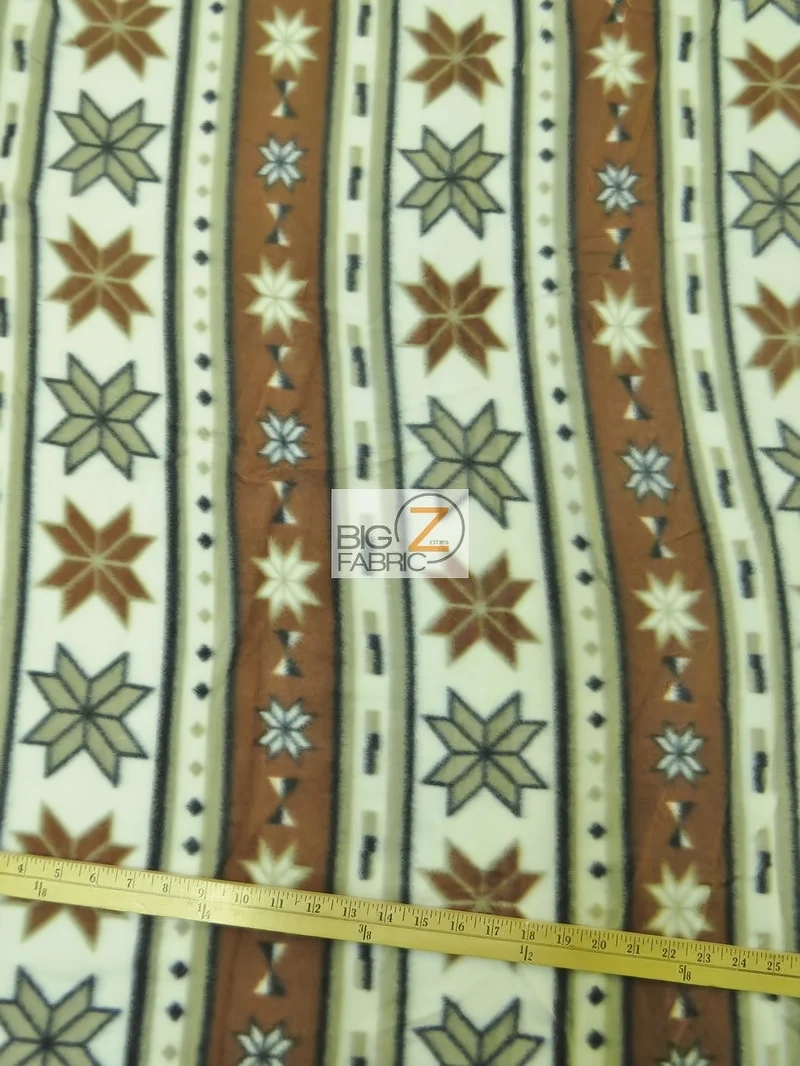 Native Tribal Stars Fleece Fabric