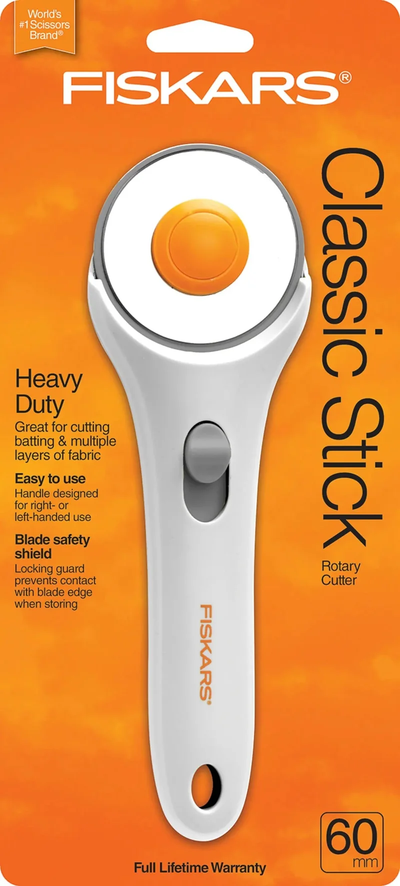 60mm Stick Rotary Cutter White and Orange