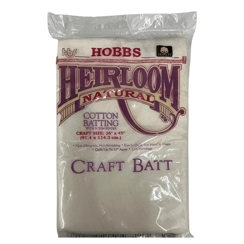 Hobbs Heirloom 100% Cotton Batting Package