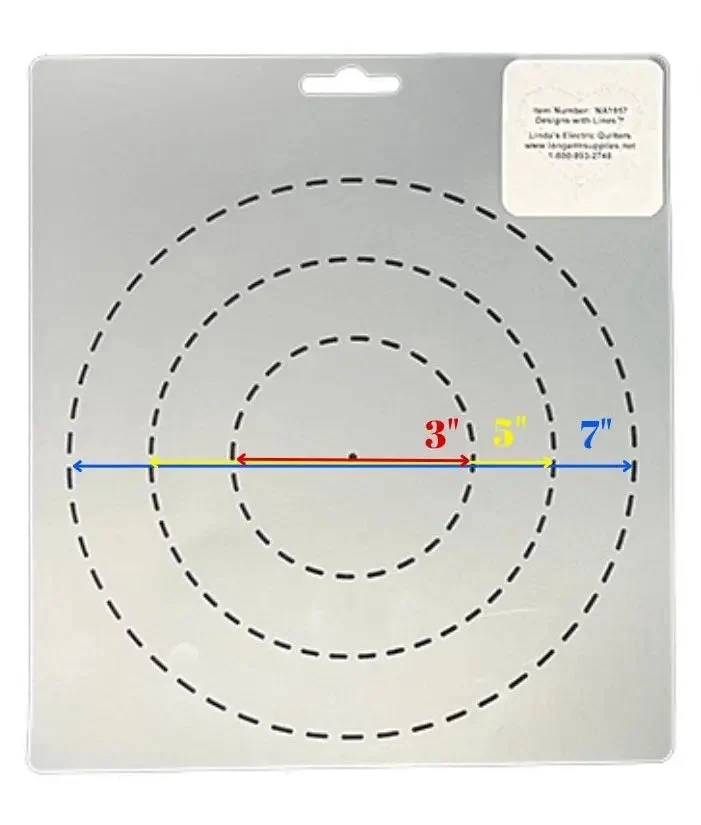 Circle 3"/5"/7" Quilt Stencil