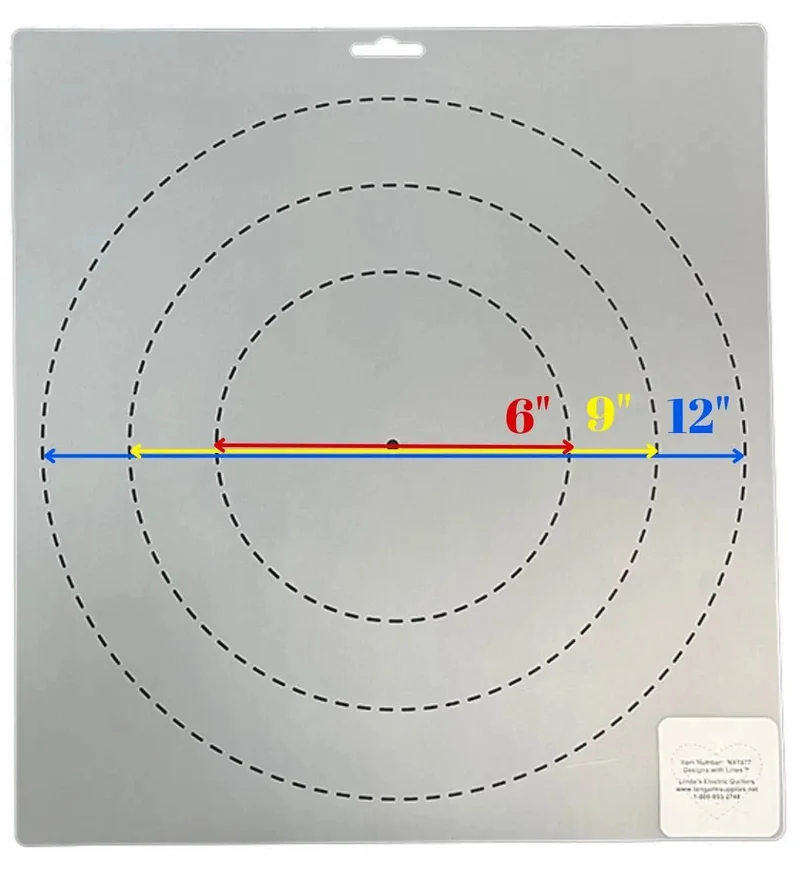 Circle 6"/9"/12" Quilt Stencil