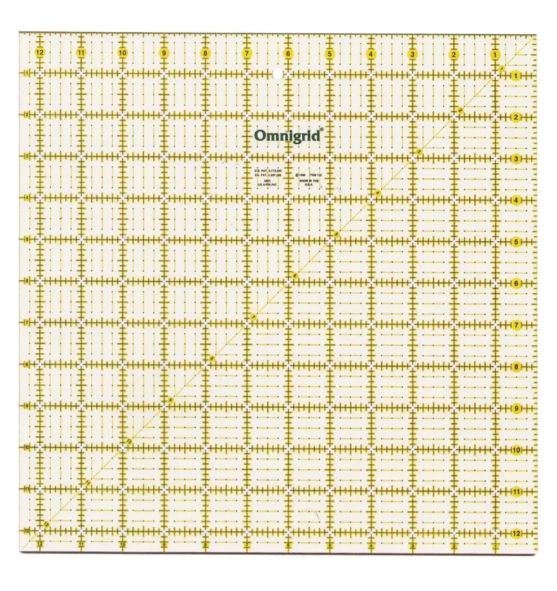 Omnigrid Ruler 12 1/2in x 12 1/2in