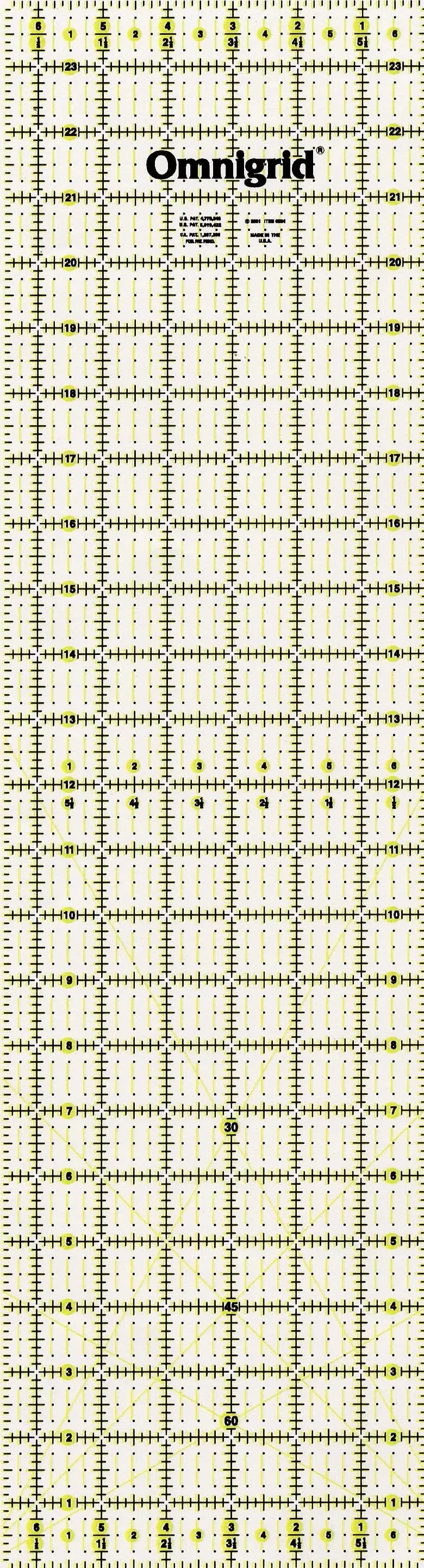 Omnigrid Ruler 6 1/2in x 24in