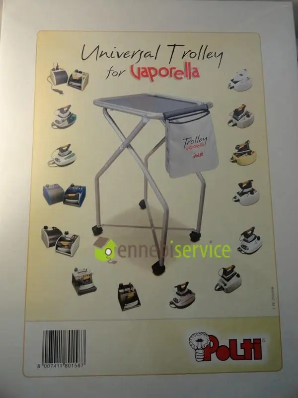 Carrellino trolley per vaporella Polti