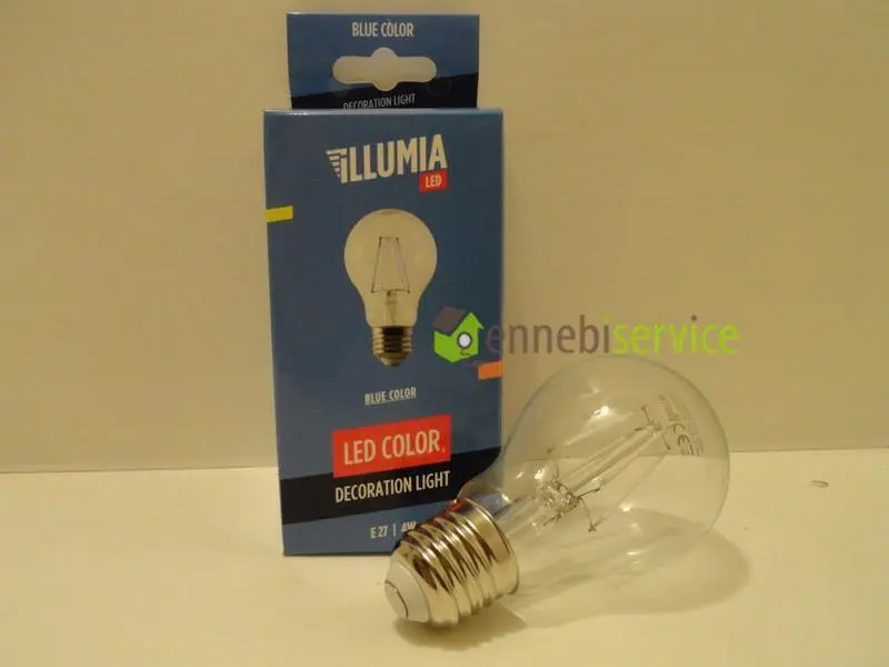Lampadina led e27 4w blu Ennebiservice
