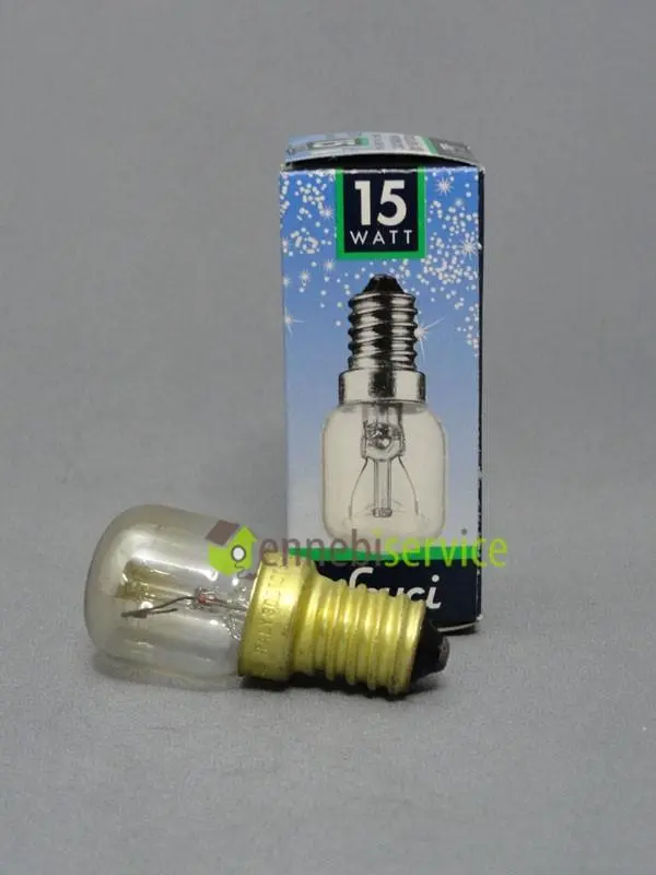 Lampadina piccola pera per forno 300? e14 15w Ennebiservice