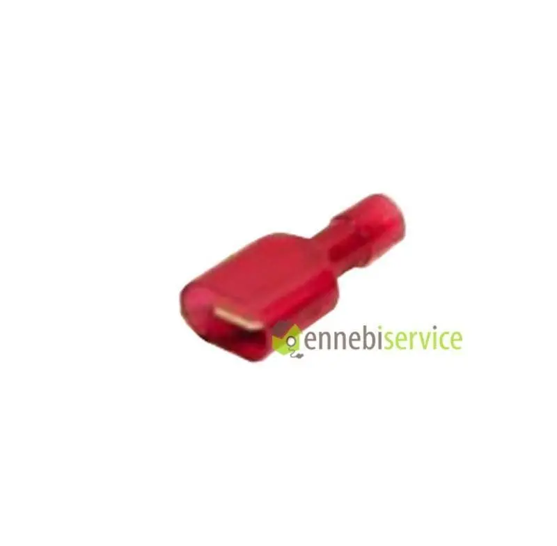 Faston maschio tot-prei.6.3 rosso 20pz Ennebiservice