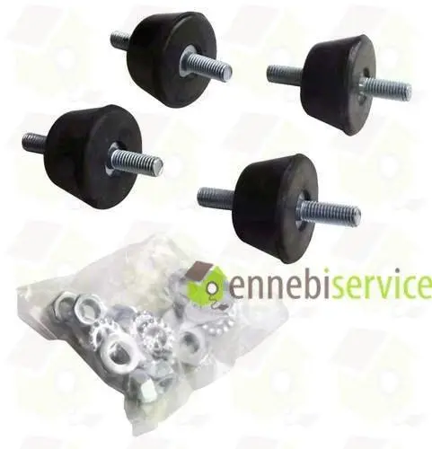 Piedini antivibranti per condizionatori kit per staffe clima 39x22mm Skl