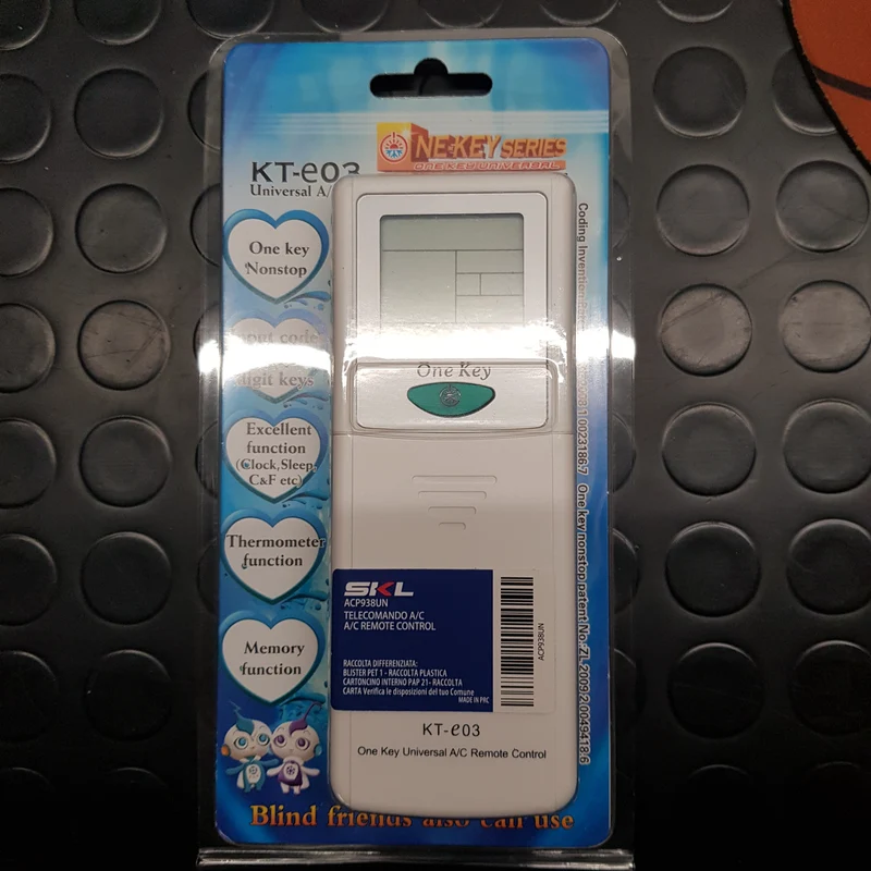 Telecomando per condizionatore a/c universale kt-e03 Skl