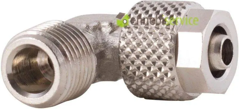 Raccordo gomito 1/8 m -1100 per tubo 6/4 vaporella forever 980 Polti