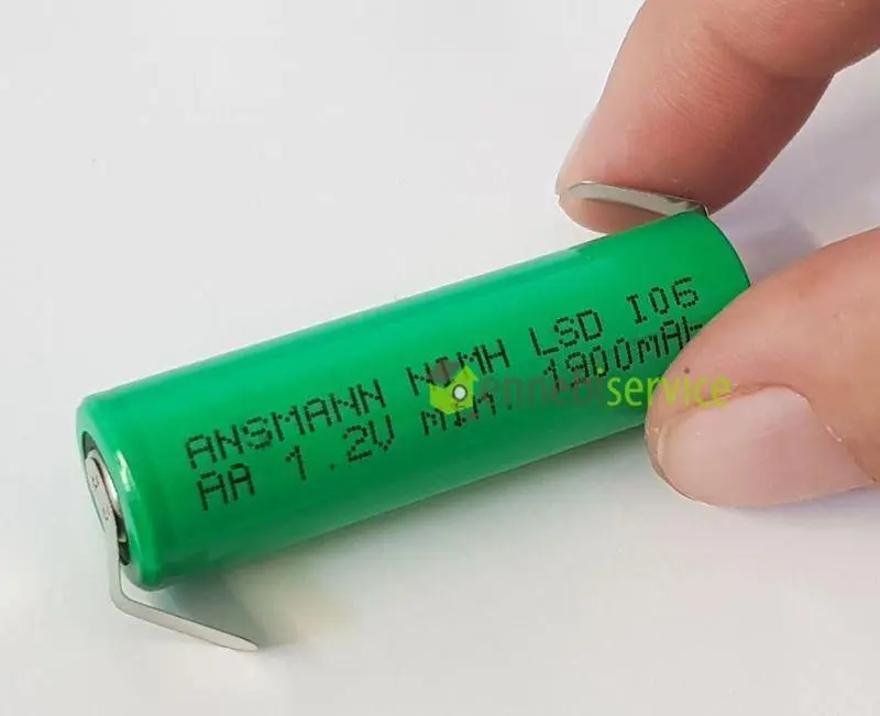 Batteria ricaricabile con alette tipo stilo 1,2v-1900 mah nimh Panasonic