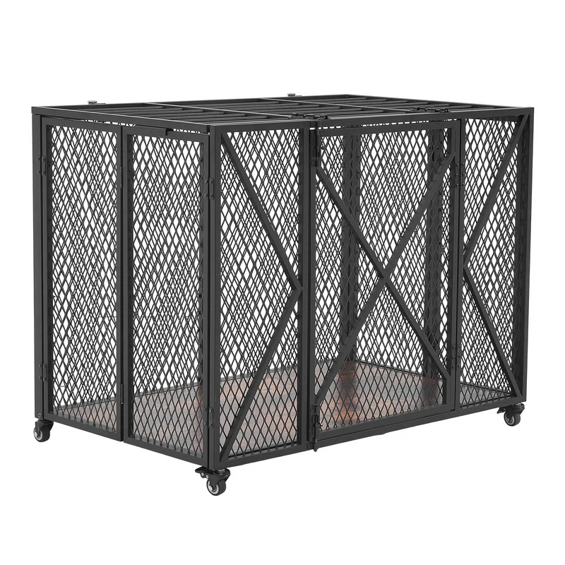 VEVOR Jaula Reforzada Para Perro 250lb 38Inch Trabajo Pesado