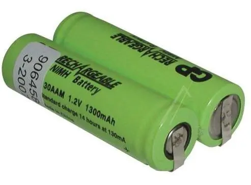 Accumulatore rasoio 2.4v-1300mah ni-mh mis.: 48 per 14 per 28 mm Ennebiservice