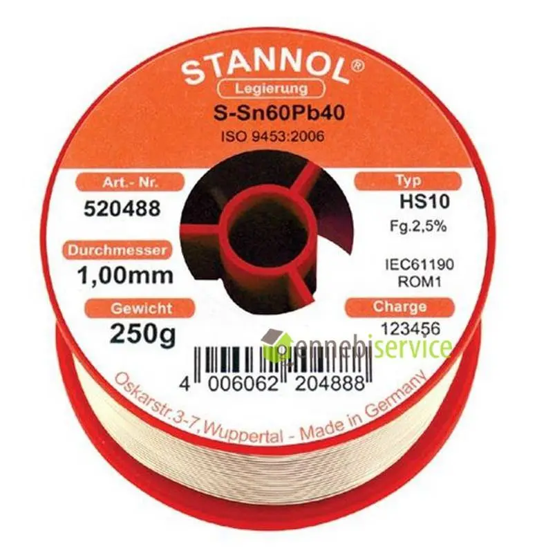 Stagno filo 1mm di diametro spezzoni da 1cm Ennebiservice