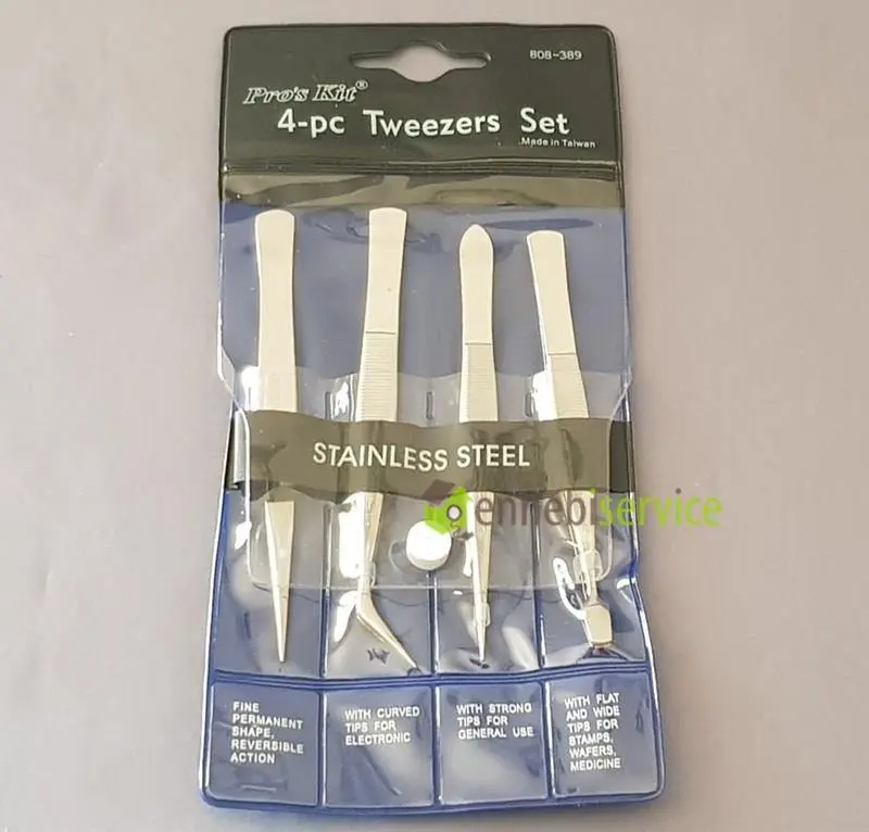 Set pinzette 4pz. Ennebiservice