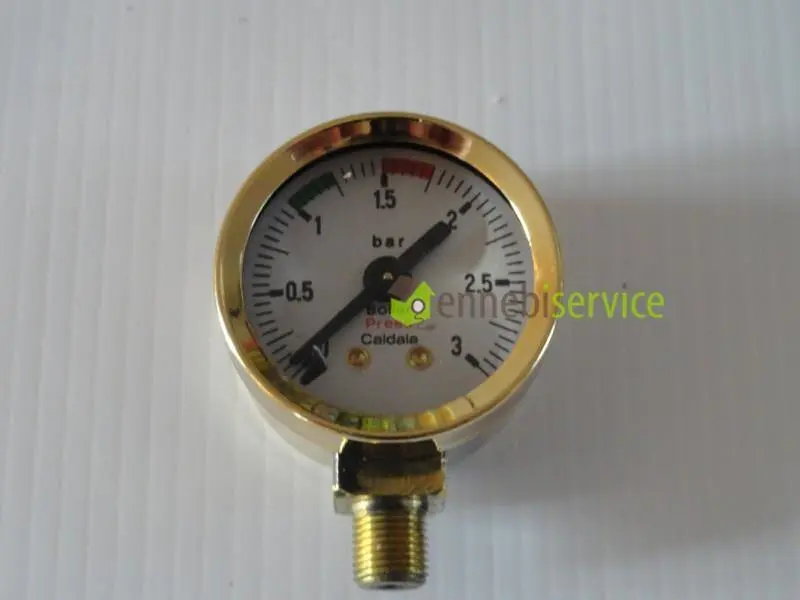 Manometro pressione caldaia diametro 42mm 0.3 bar attacco 1-8' Ennebiservice