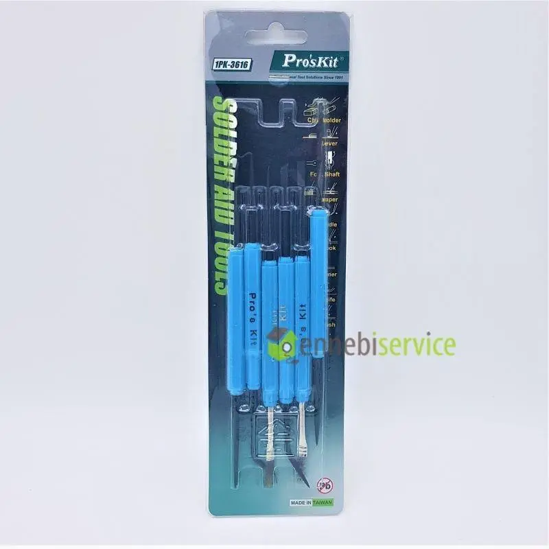 Kit utensili pulizia saldatura 6 pz Ennebiservice