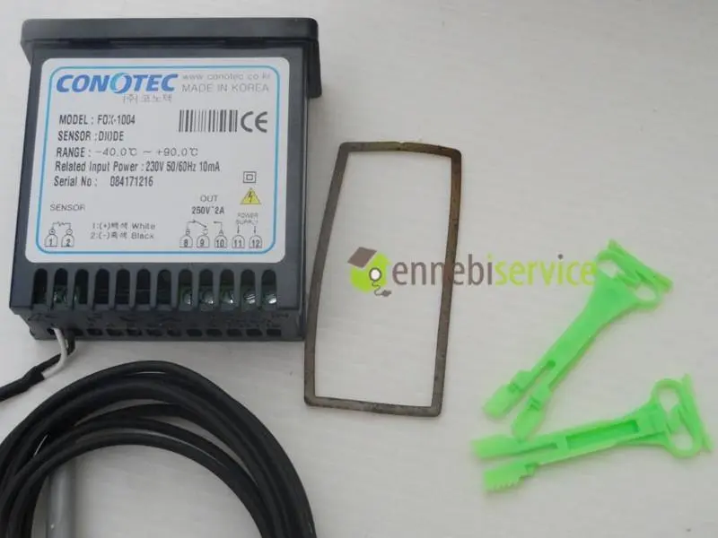 Termostato fox 230 ac uscite 1 relè 2 Ennebiservice