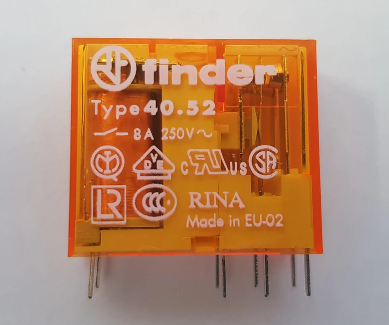 Relais finder 2 umsc 230vac8a230vac supporto relais finder Ennebiservice