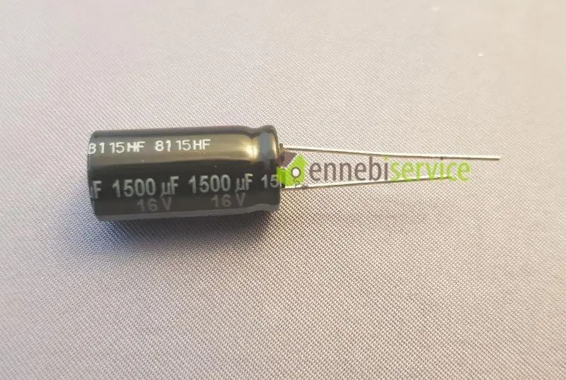 Condens.elettr.rad.pan 105° 10x20mm -rohs- 1500uf16v Ennebiservice