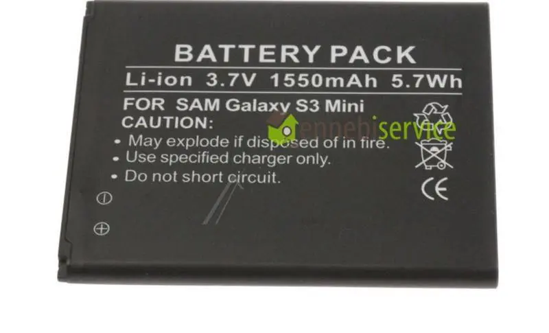 Pacco batteria compatibile per Samsung galaxy s3 mini