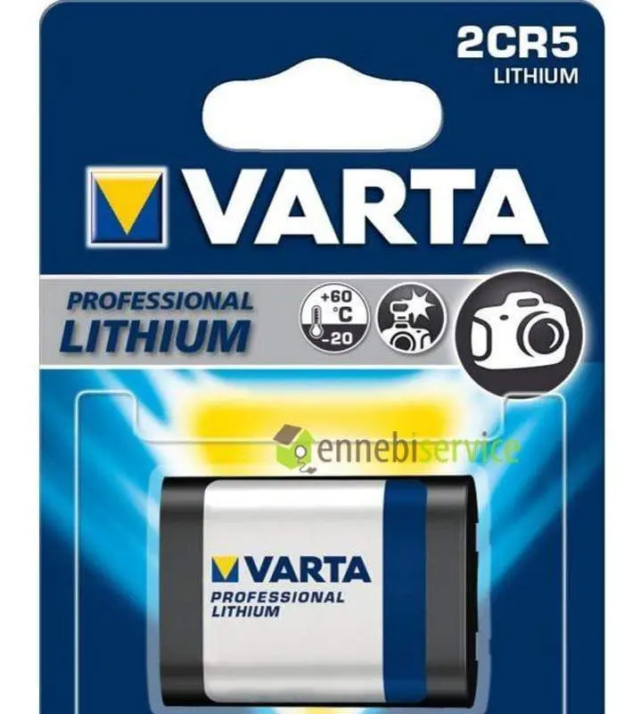 Pila 2cr5 6,0v-1600mah lithium Varta 1pz blister professional