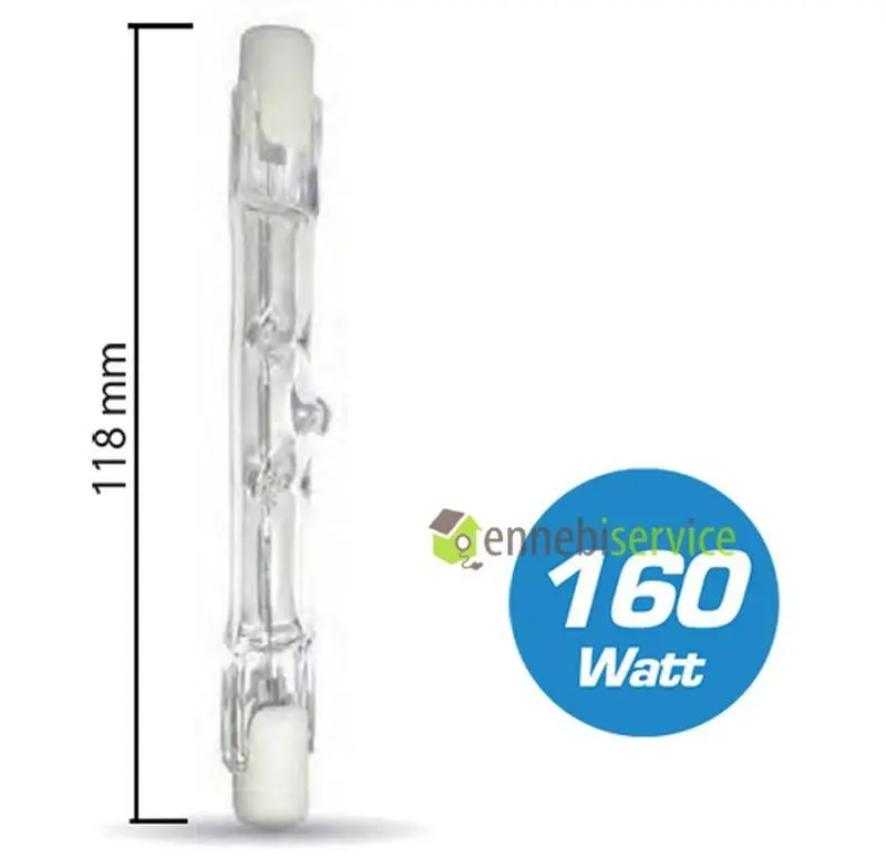 Lampada alogena lineare 117mm 160w Ennebiservice