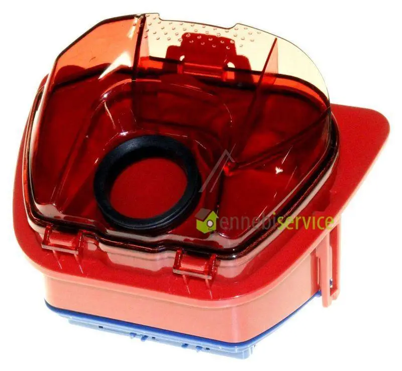 Serbatoio aspirapolvere rosso con filtro Rowenta