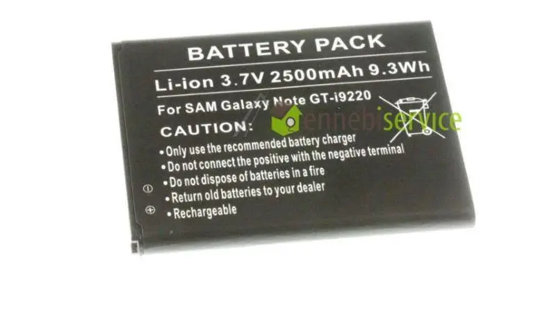 Pacco batteria per Samsung galaxy note