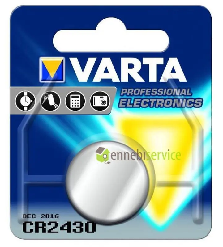 Pila a bottone electronics cr2430 Varta lithium