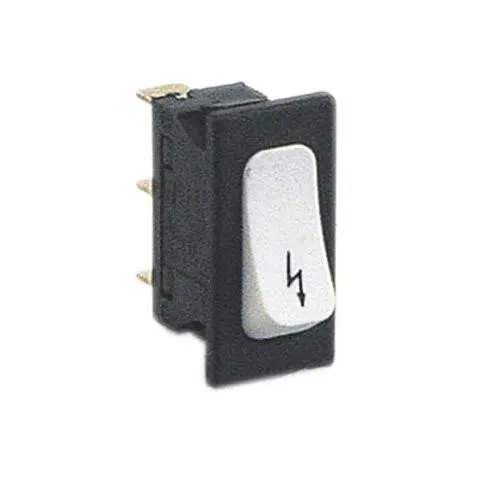 Pulsante unipolare con simbolo fulmine Micromic
