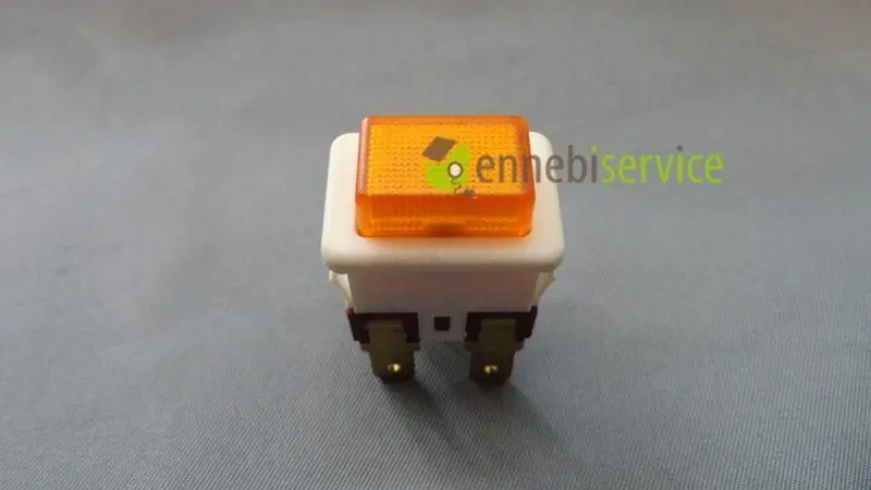 Interruttore luminoso arancio 13x20 Ennebiservice