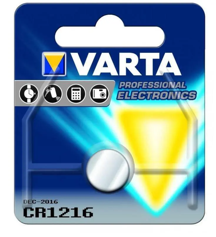 Pila cr1216 per telecomando smart Varta
