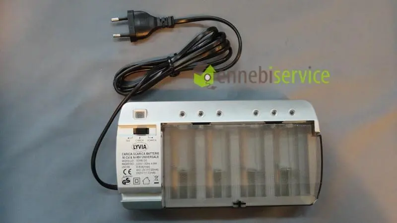 Carica e scarica batterie universale per aaa-aa-c-d-9v Ennebiservice