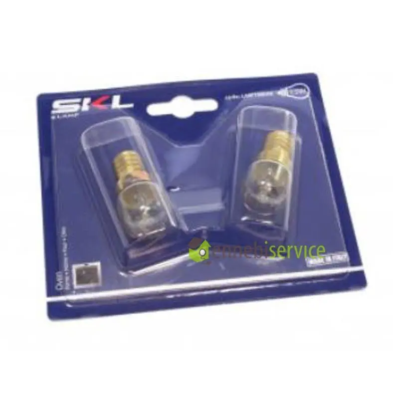 Lampadina per forno t22 e14 15w 300° 2pz Skl