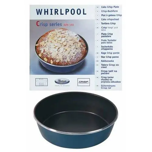 Piatto crisp tortiera avm190 grande forno microonde Whirlpool (ø19-21x 5,5cm)
