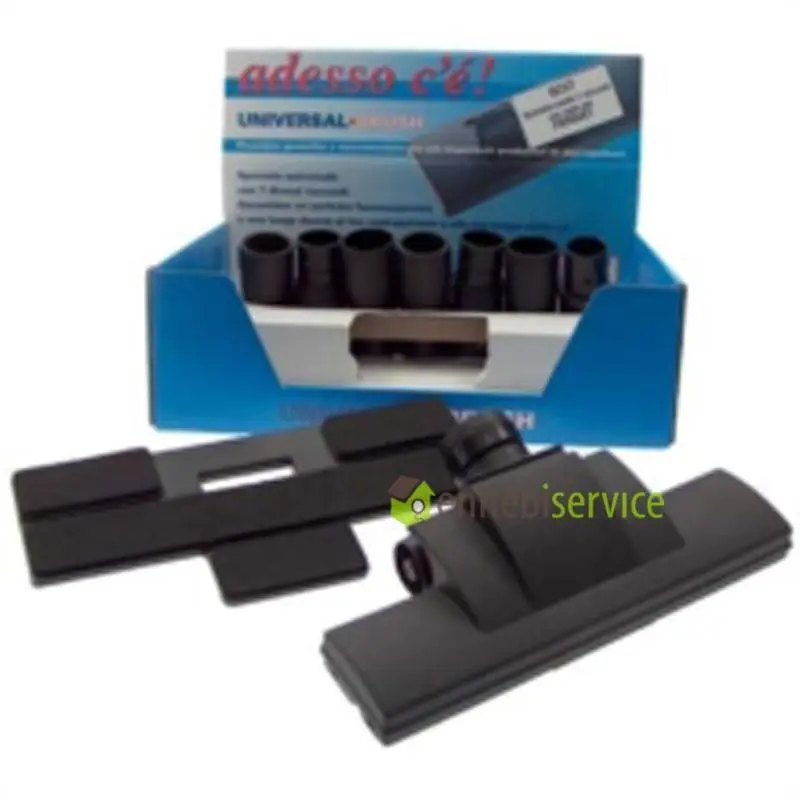 Spazzola con ruote e base in feltro con 7 raccordi Micromic