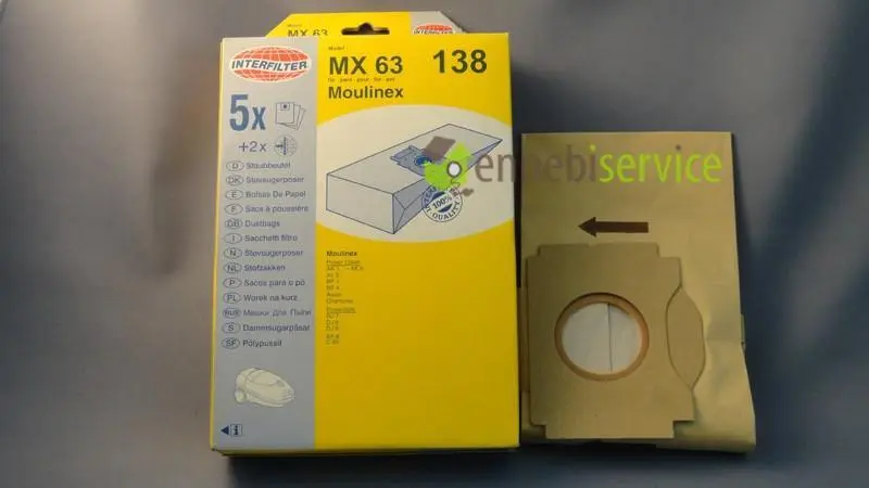 Sacchi aspirapolvere mx63 mox206 Moulinex