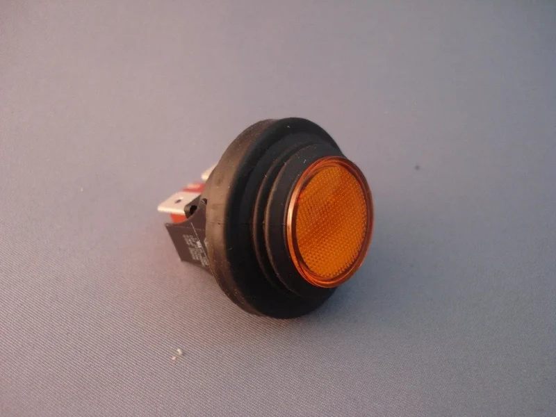 Interruttore bipolare luminoso tondo arancione c/soffietto vaporetto eco pro 3000 Polti