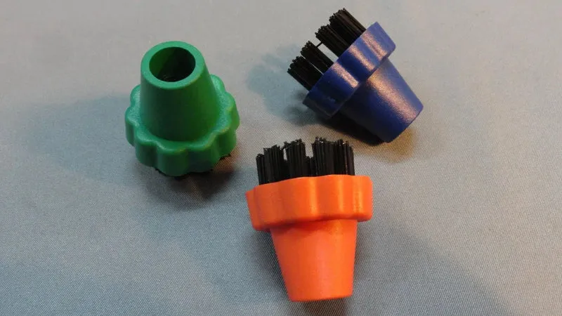 Busta con 3 spazzolini colorati aspirovapor 4 Polti