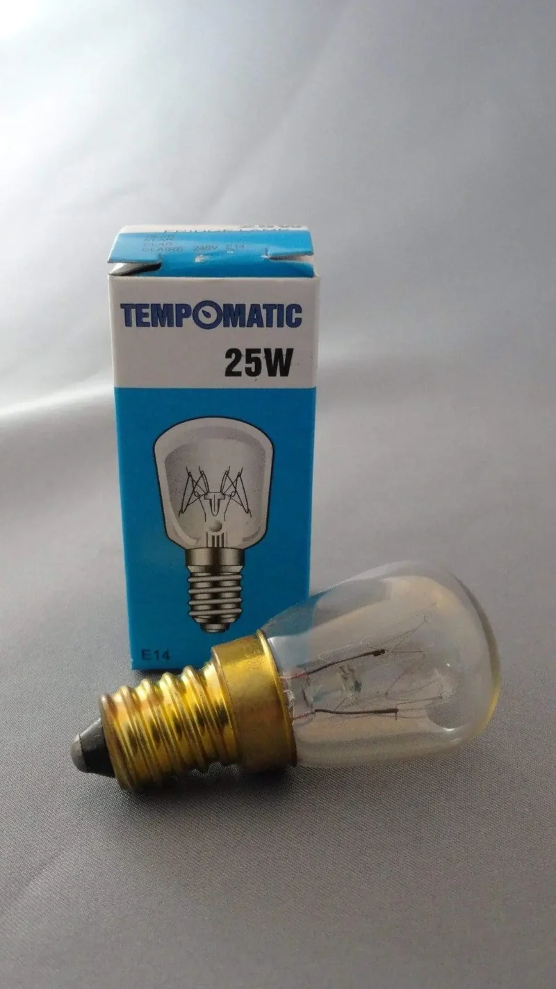 Lampadina piccola pera per frigo e14 25w Skl