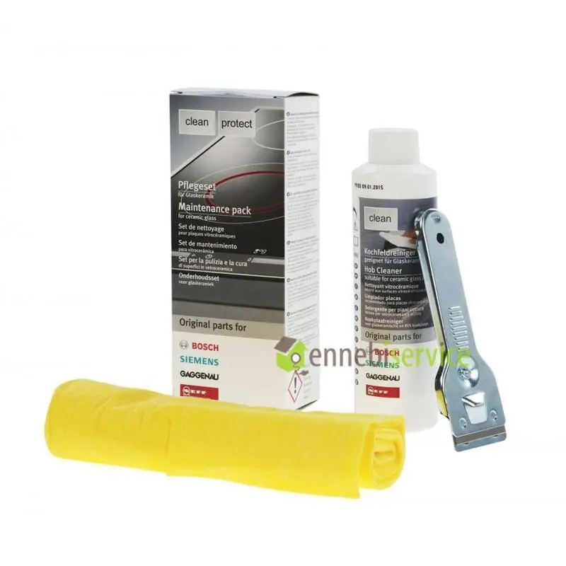 Kit completo pulizia piano cottura in vetroceramica originale Bosch